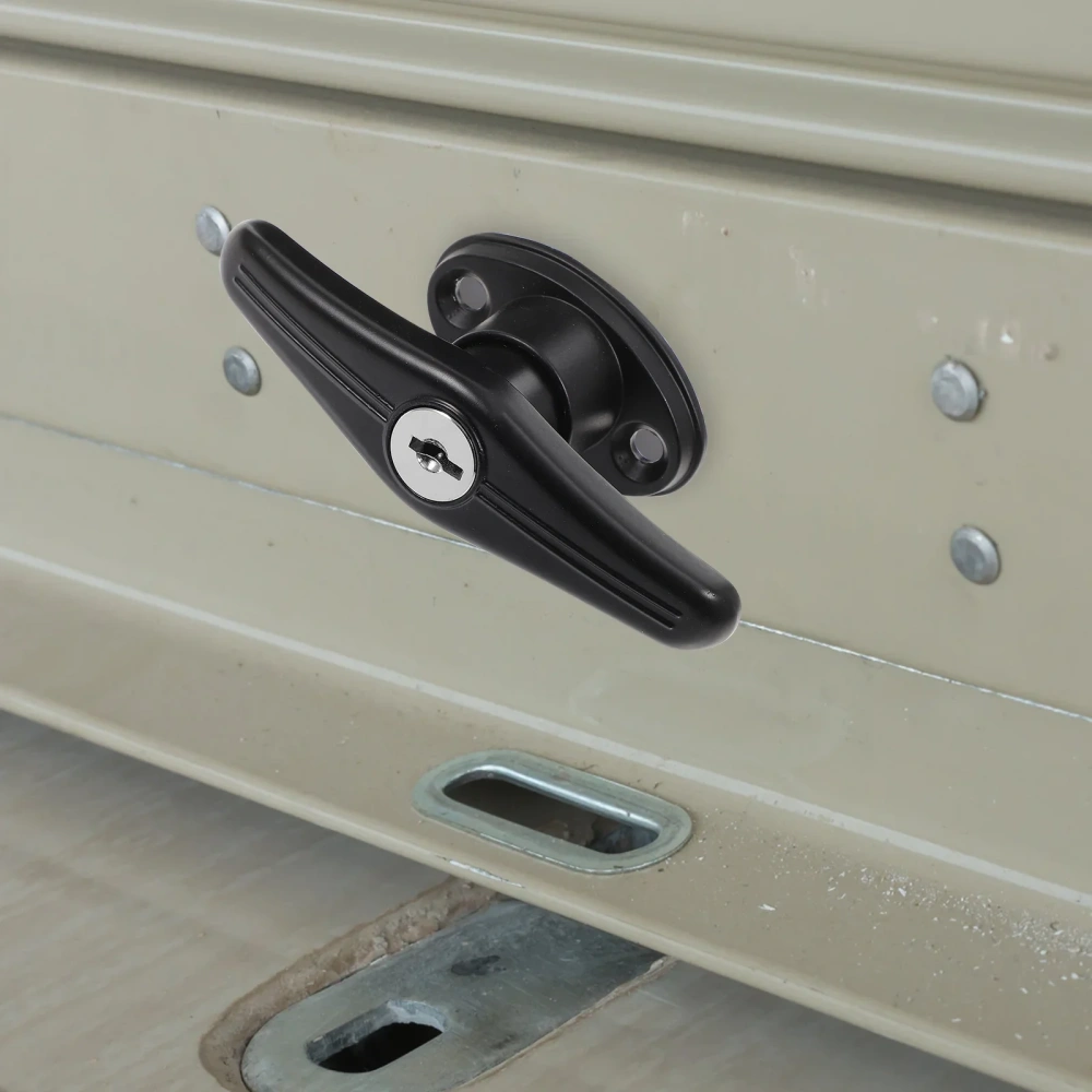 Kit Handle Barn Chassis Universal Door Lock T-Handle Garage with Shed Hardware Assembly