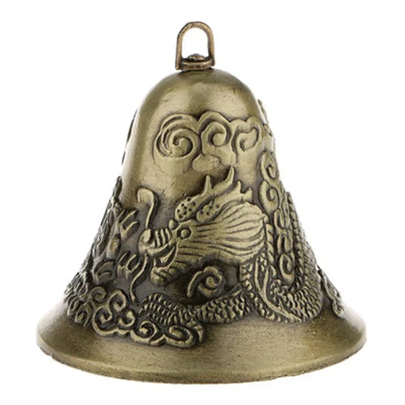 2Pcs Cow Horse Sheep Grazing Copper Bells Large Thickened Cattle Sheep Zinc Alloy Antique Bells Loud Crisp Pread Farther