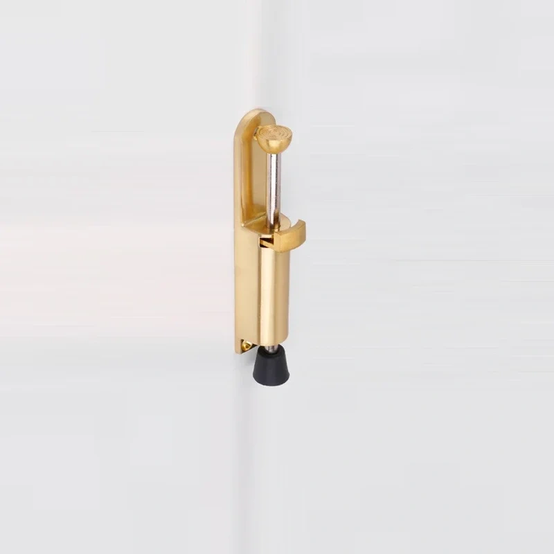 Zinc Alloy Foot door suction Foot  windproof door stop telescopic resistance spring positioner door holder