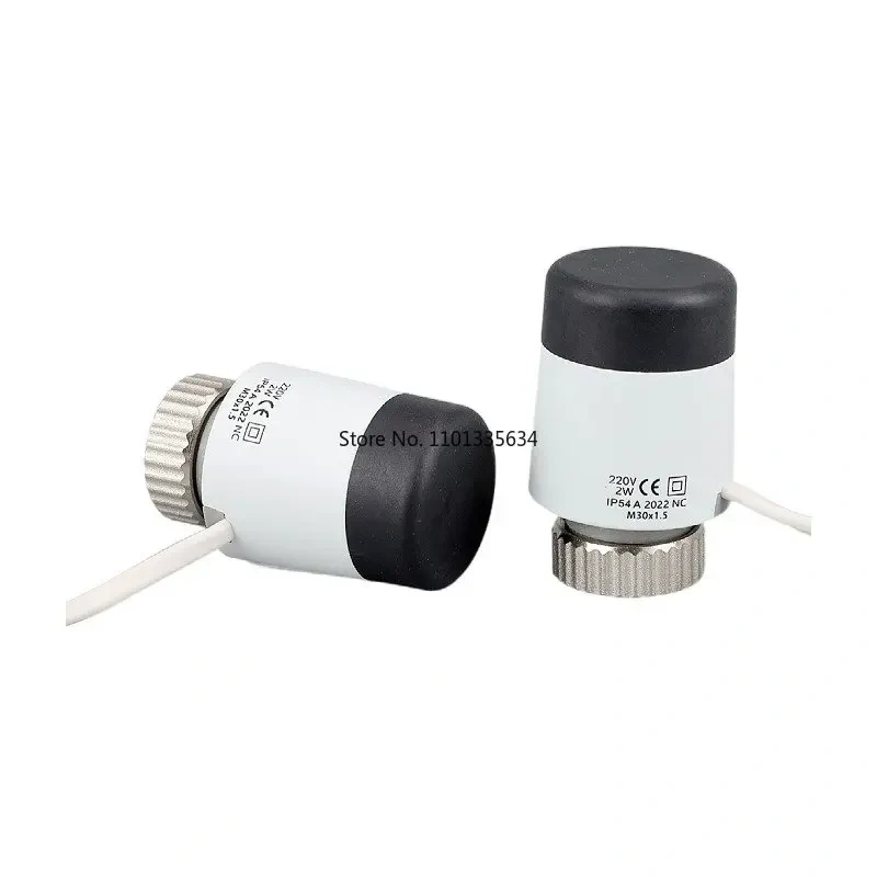 230V NC Electric Thermal Actuator Valve Head for Thermostat Manifold Underfloor Heating Radiator Normally Closed M30*1.5
