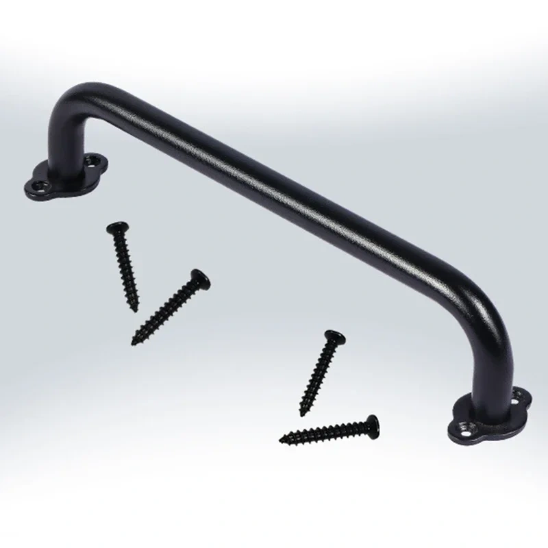 Sliding Barn Door Handle Pull Kit Heavy Duty Large Pull and Flush Set Carbon Steel Vintage Style Sliding Gate for Home Hotel