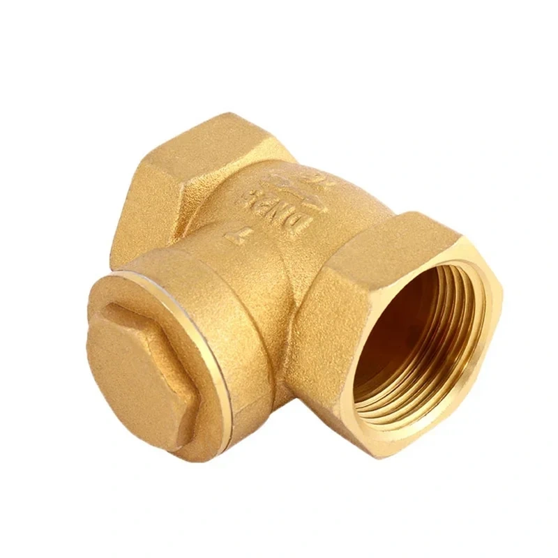 1/2" 3/4" 1" BSP Female Thread Brass Swing Check Valve One Way Non-return Valve for Water Aquarium Float Valve 1-1/4" 1-1/2" 2"
