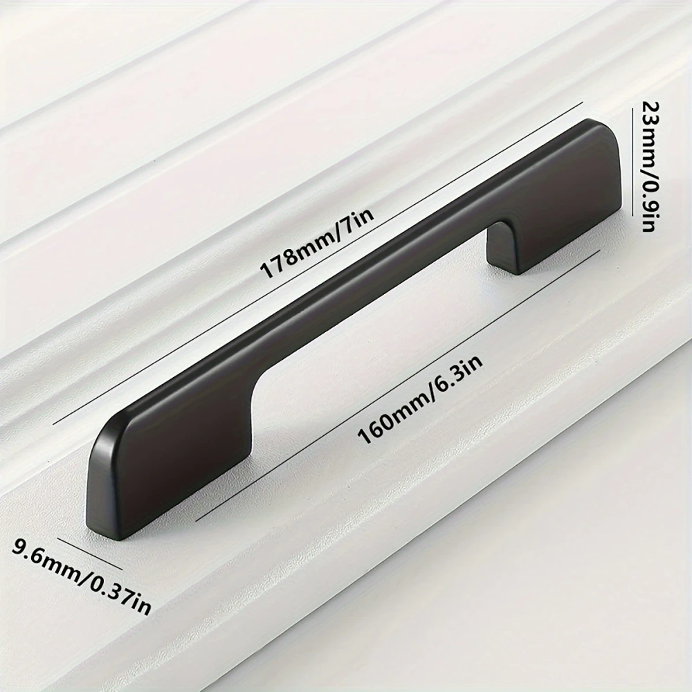 1pc Cabinet Handle Aluminum Alloy Kitchen Door Handle Cupboard Pull Drawer Knob, Furniture Room Door Decor Hardware Accessories