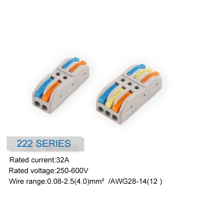 1in multiple out Quick Wiring Connector Universal Splitter wiring cable Push-in Can Combined Butt Home Terminal Block