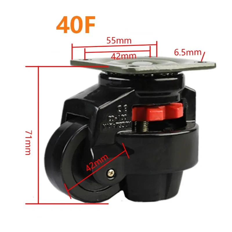 GD-40F/60F/80F,LOAD 500KG, Level Adjustment Wheel,Flat support, For Vending Machine Big Equipment,Lndustrial Casters