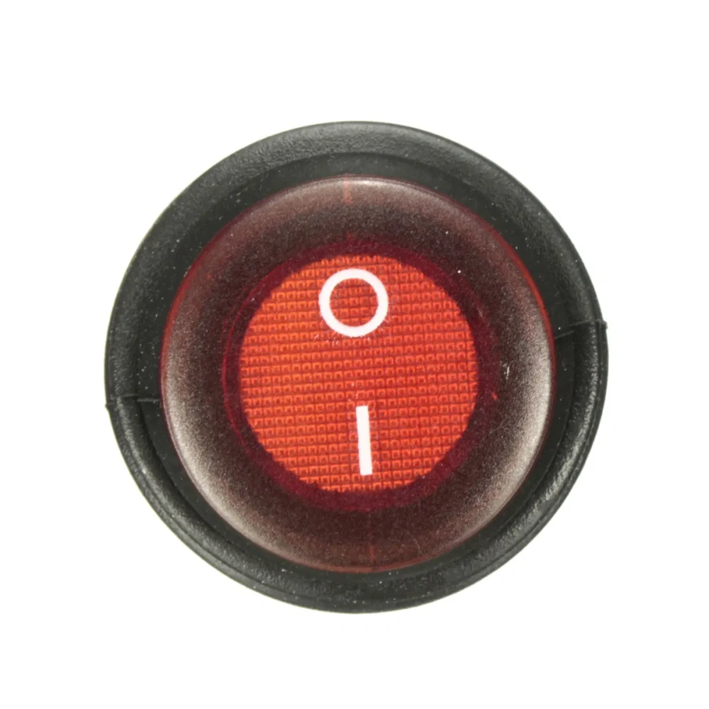 1pc OLS 250V DC 10A On/Off Rocker Switch IP65 Waterproof 3Pin SPST LED illuminated