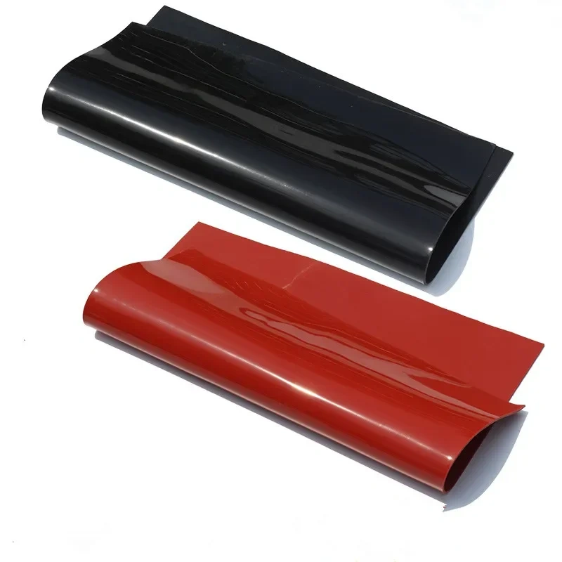 1mm/1.5mm/2mm Red/Black Silicone Rubber Sheet 250X250mm Black Silicone Sheet, Rubber Matt, Silicone Sheeting for Heat Resistance