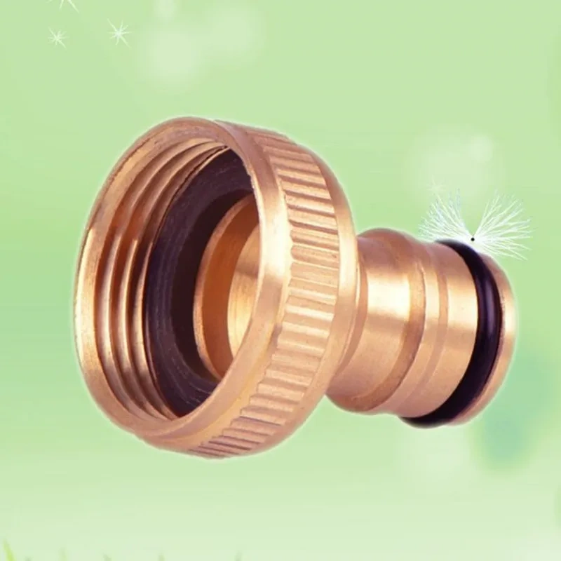 Copper 1'' Inch Female Thread Joint Garden Hose Tap Adaptor Water Systems Irrigation Car Wash Connectors Fittings