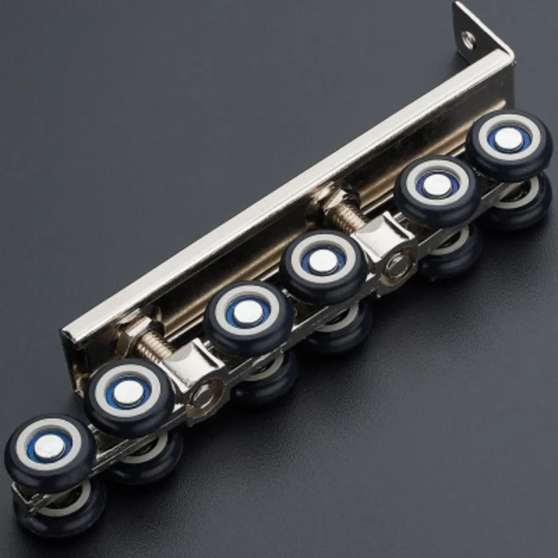 Sliding door roller hanging pulley hanging mute rail wheel balcony sliding door 12 wheels bear 117 KGS,one pair per set