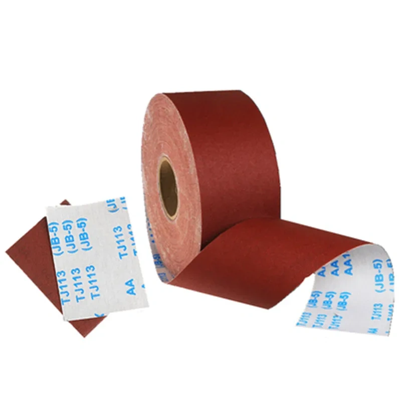 10cmx100cm Woodworking polished gauze roll shredded sandpaper  furniture metal sanding cloth #80/120/150/180/240/320/400/600M