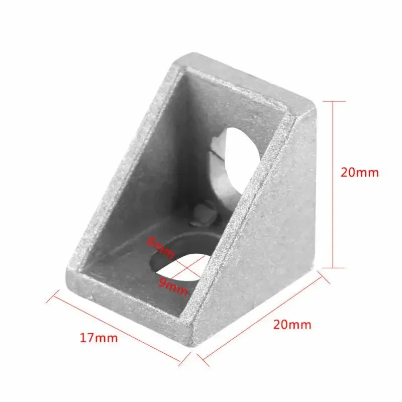 5/10pcs corner fitting corner aluminum connector bracket fastener 2020 3030 4040 2028 3060 series industrial aluminum profile