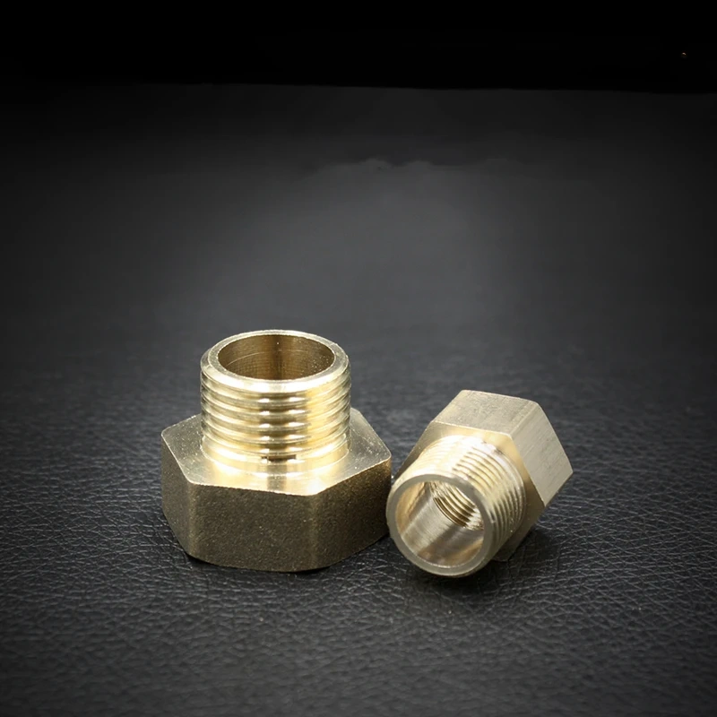 1/8" 1/4" 3/8" 1/2" Male to Female Thread Brass Pipe Connectors Brass Coupler Adapter