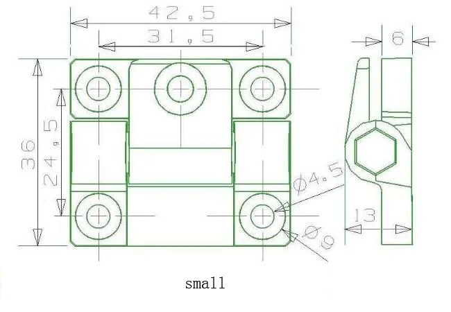 6pcs Plastic Z Shape Adjustable Torque Damping Hinge Stop Random Gemel Black White Positioning Angle Hinge  adjustable  Hinge
