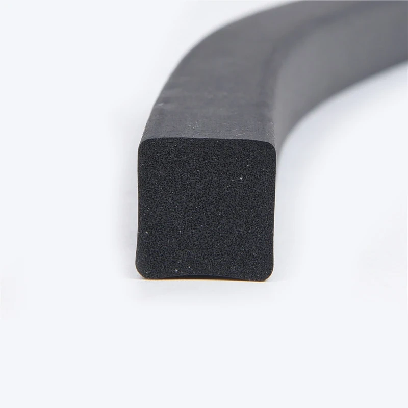 10M Foaming EPDM rubber seal strip Square Oblong 5 6 8 10 mm Oring line cord Foamed EPDM spange rubber molding