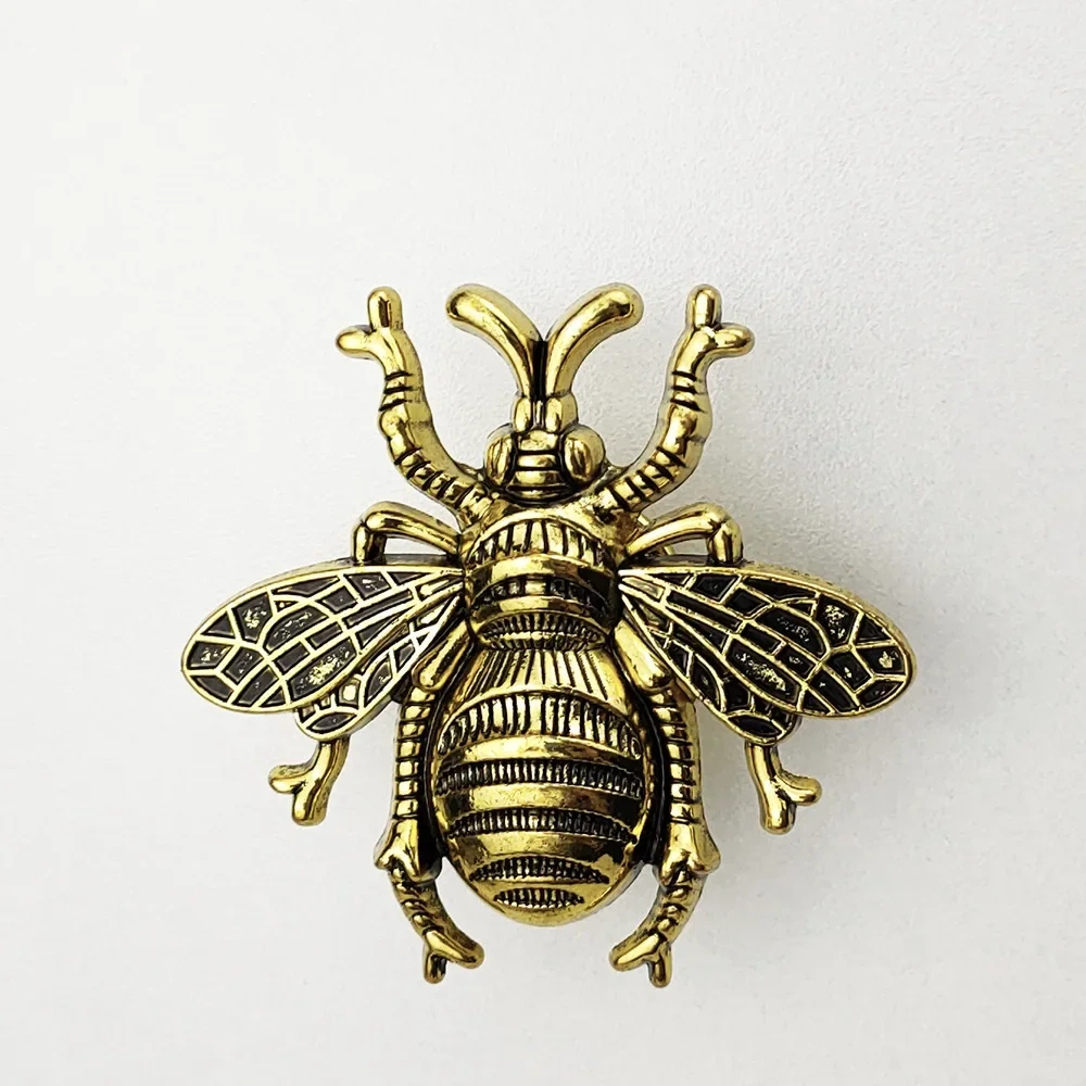 American Retro Bee shape Solid Brass Furniture Handle Door Knobs and Handles for Cabinet Kitchen Cupboard Drawer Pull Home Decor