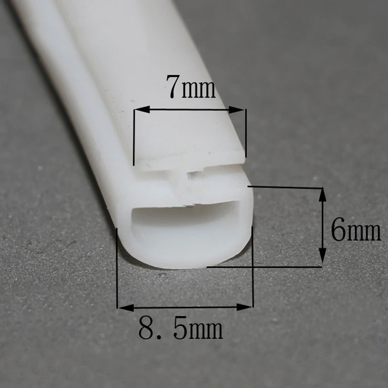 6Meter White Silicone Rubber sealing strips  aluminum door/window sealed plastic strips energy saving windows &doors