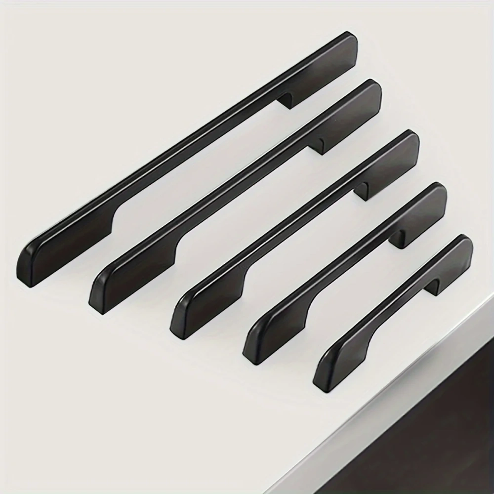 1pc Cabinet Handle Aluminum Alloy Kitchen Door Handle Cupboard Pull Drawer Knob, Furniture Room Door Decor Hardware Accessories