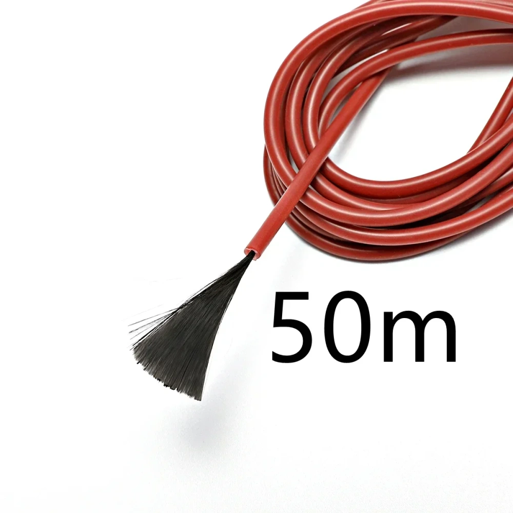 50Meters 12K Floor Warm Heating Cable 33ohm/m Carbon Fiber Heating Wires heating wire coil