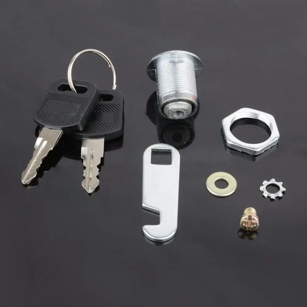1pcs 16/20/25/30mm Cam Lock Door Cabinet Mailbox Drawer Cupboard Locker + 2 Keys DIY Cabinet Tools