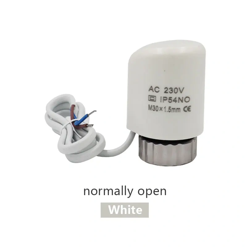 230v normally open Electric thermal actuator for manifold underfloor heating valve calefaccion suelo radiante actuador