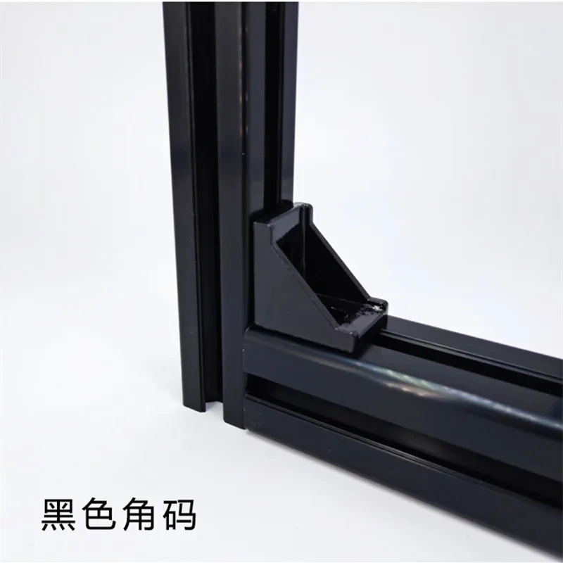 5pcs/10pcs 3030 Corner Bracket Fitting Black Angle Aluminum Connector 3060 4040 4080 for Industrial Aluminum Profile