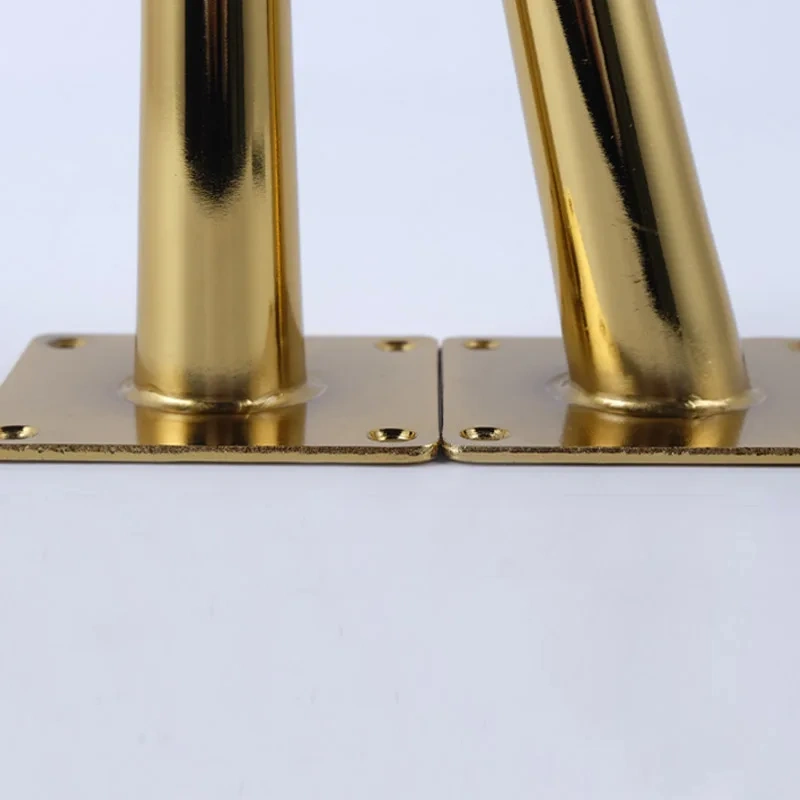 4Pcs Gold Furniture table legs Load 2000 Lbs TV Cabinet Foot Sofa Leg Hardware Cabinet feet 200 x 80mm Tapered Leg