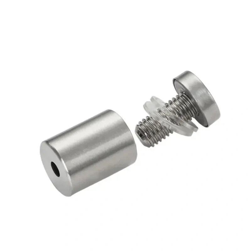 20pcs Glass Fasteners 12mm Stainless Steel Acrylic Advertisement Standoffs Pin Nails Billboard Fixing Screws Hardware