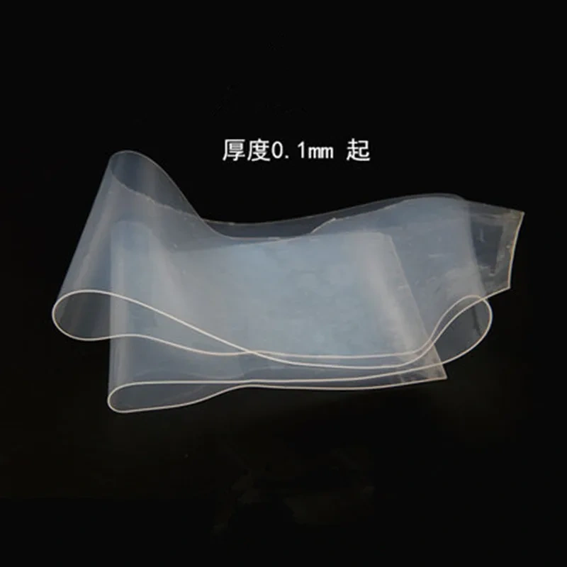 0.1 0.2 0.3 0.4 0.5 0.6 0.8-3mm thickness Silicone rubber Sheet/Mat/Cussion pad film500*500mm thin board Rubber