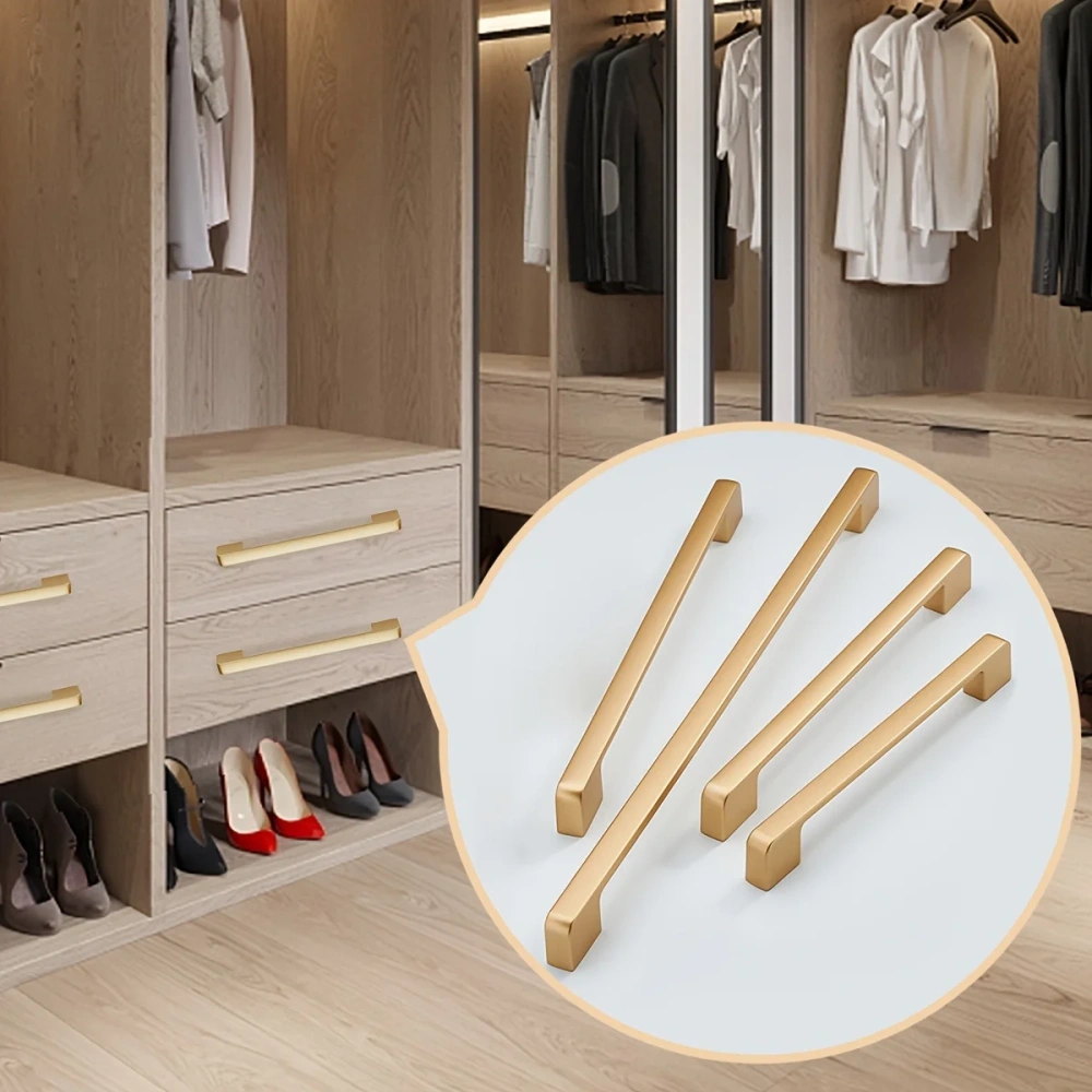 1pc Aluminum Alloy Cabinet Handle, Solid Kitchen Cupboard Pull, Drawer Knob, Furniture Handle Hardware