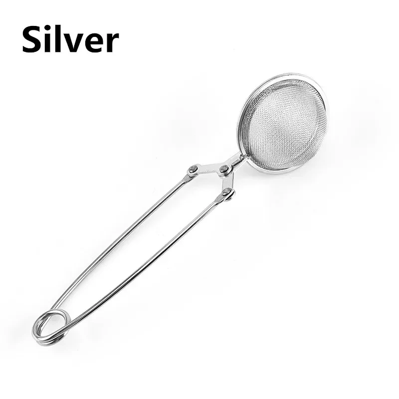 Tea Infuser Stainless Steel Sphere Mesh Tea Strainer Coffee Herb Spice Filter Diffuser Handle Tea Ball Match Bags