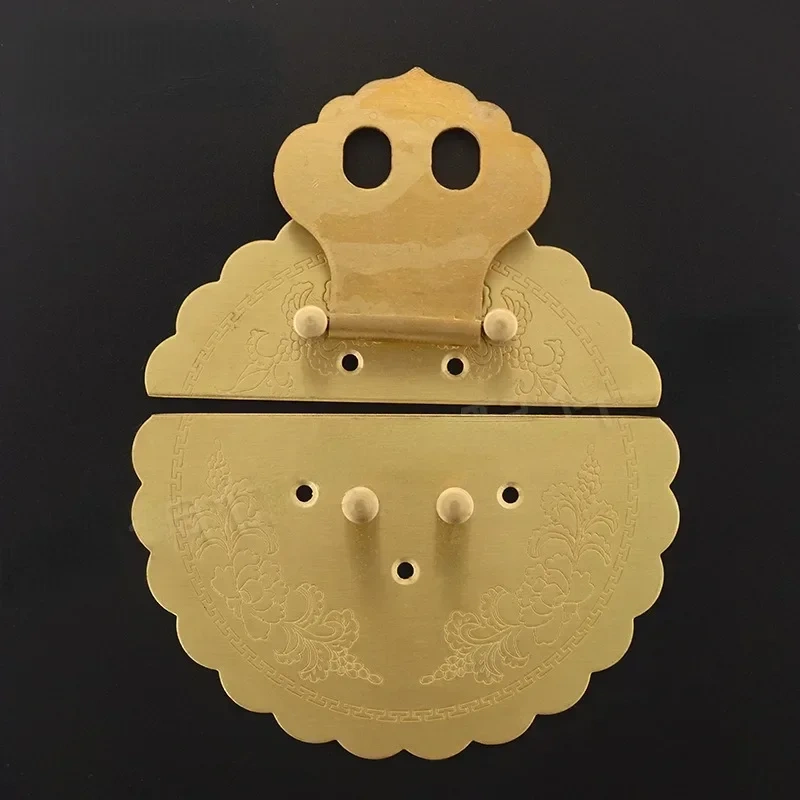 Retro Antique Brass Lock Buckle Box Furniture Box Buckle Jewelry Chest Box Pure Copper Suitcase Buckle Clip Clasp Latch Clasp