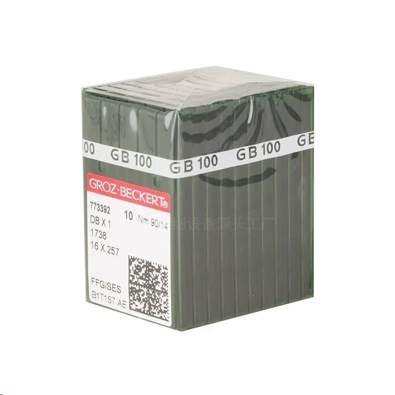 100 Pieces High Temperature Resistant Lockstitch Groz Beckert Dbx1 16x257 1738 Sewing Machine Needles