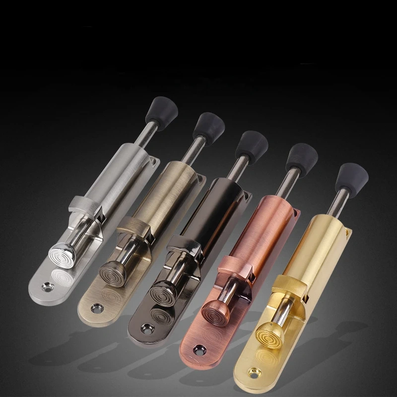 Zinc Alloy Foot door suction Foot  windproof door stop telescopic resistance spring positioner door holder