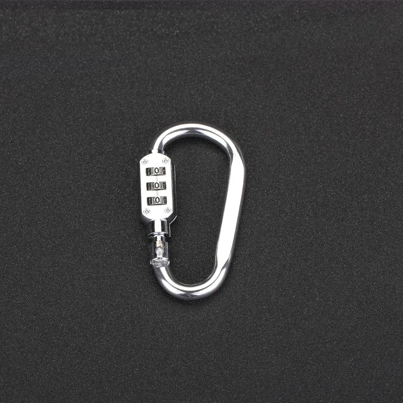 1pcs aluminium alloy Firm Portable Luggage Padlock 3 Dial Suitcase Security Travel Combination Lock Password lock hook