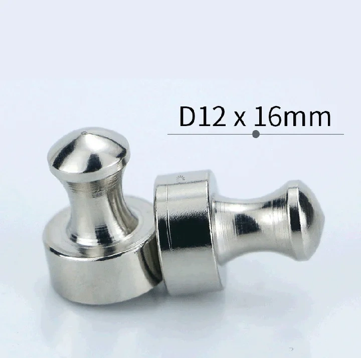 12pcs Magnet pinboard Office thumbtack Push pin Strong Neodymium Magnets Cones magnets Super  Chess Magnetic push pins D12*16