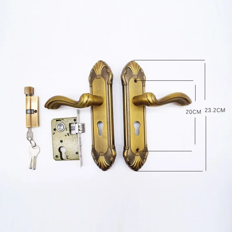 Hot Sale Zinc Alloy Door Handle Lock Home Security Lock with Keys Indoor Door Lever Latch door handle lock serrure de port