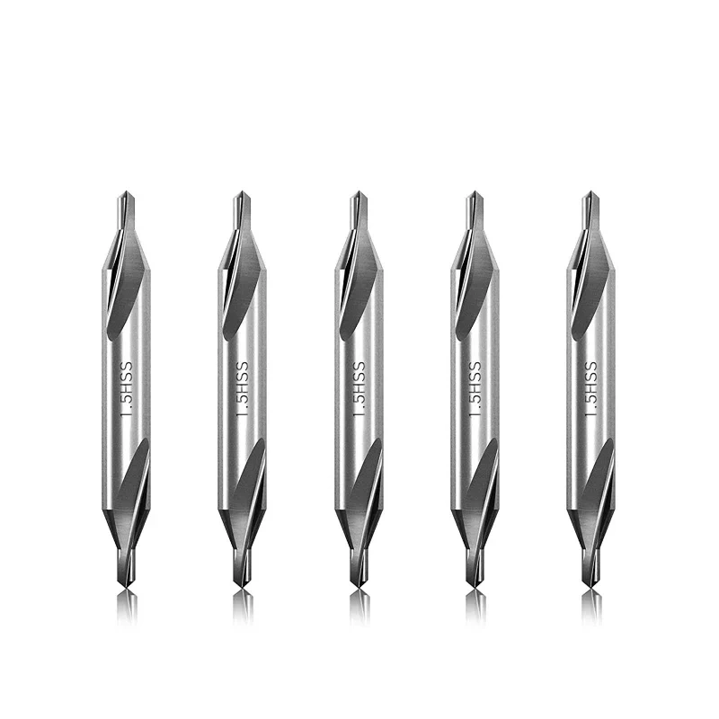 5/6/7Pcs Center Drill Bits Set 60-Degree Angle Center Drill Bits Kit Countersink Tools for Lathe Metalworking 1/1.5/2/2.5/3/4/5