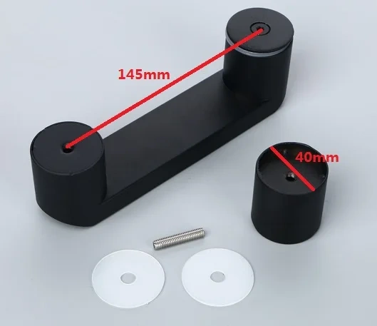 Matte Black Shower Box Glass Door Pull Knob bathroom glass door handle move door handle shower room handle