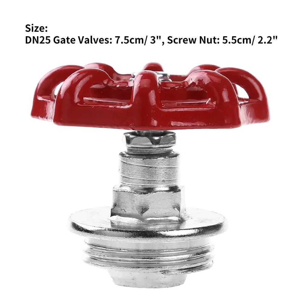 DN15/DN20/DN25 Valve Handle Closet Hat Hanging Hook Loft Valve Handle Retro Cast Iron Wheel Design For DIY Wall Rack Home Decor