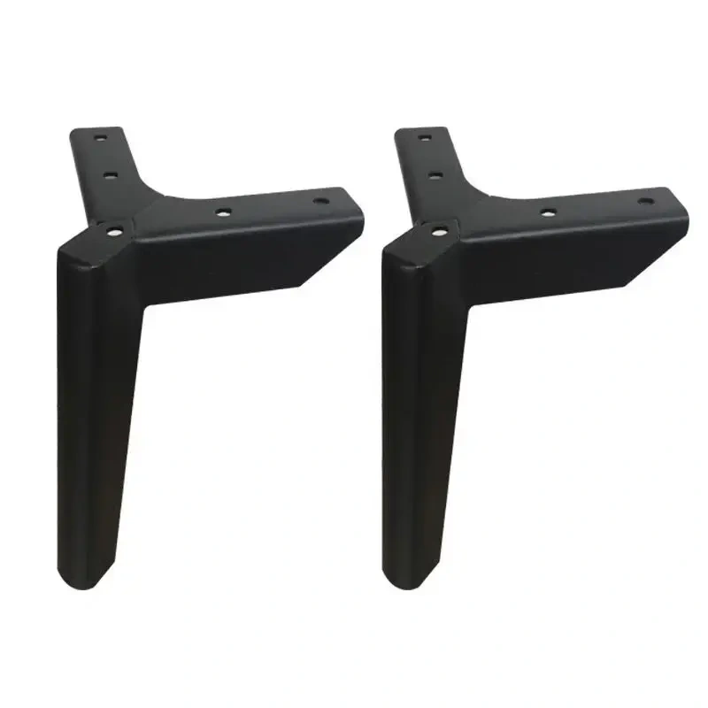 4pcs Adjustable Height Metal Furniture Legs Coffe Table Legs Black Cabinet Feet Furniture Accessories Bed Riser