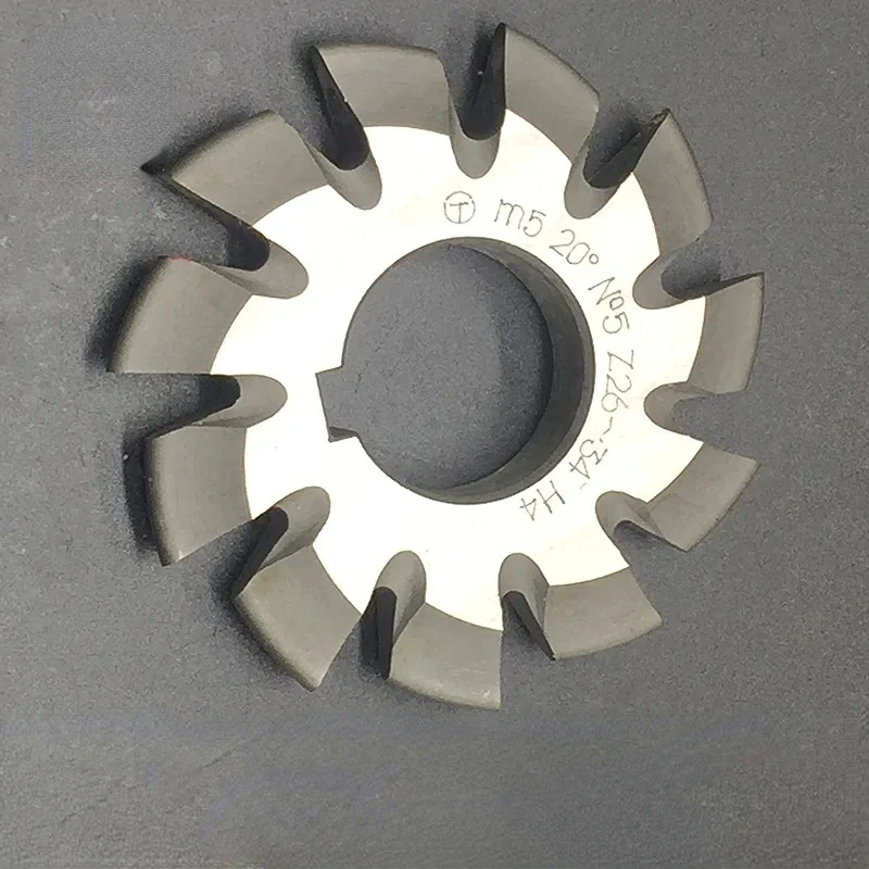 8pcs/set Spur gear milling cutter M1 M1.25 M1.5 M1.75 M2 M2.5 M3 Modulus PA20 degrees NO.1-NO.8 HSS Disc milling cutter