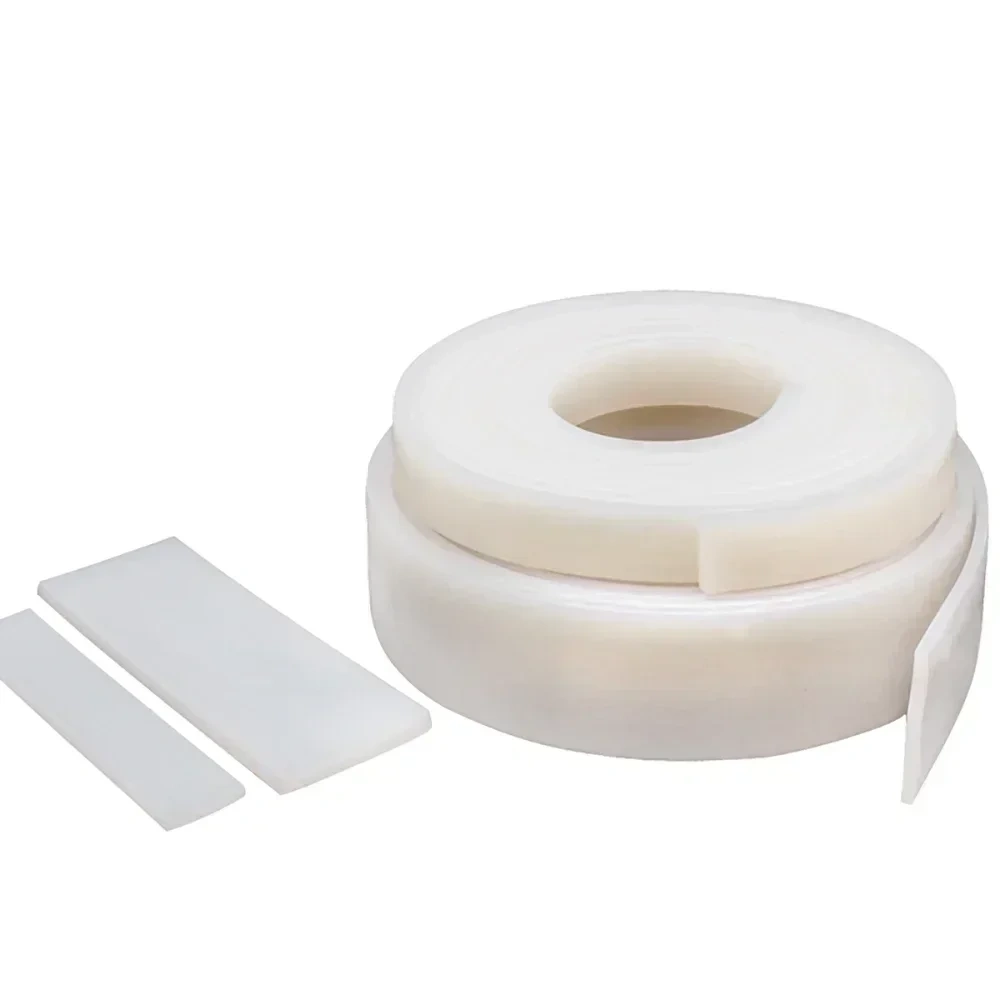 5mm*75mm*4meters White Silicone Rubber Seal Strip Width 75mm Thick 5mm Anti-Slip Damper Sealing Gasket Heat Resistant
