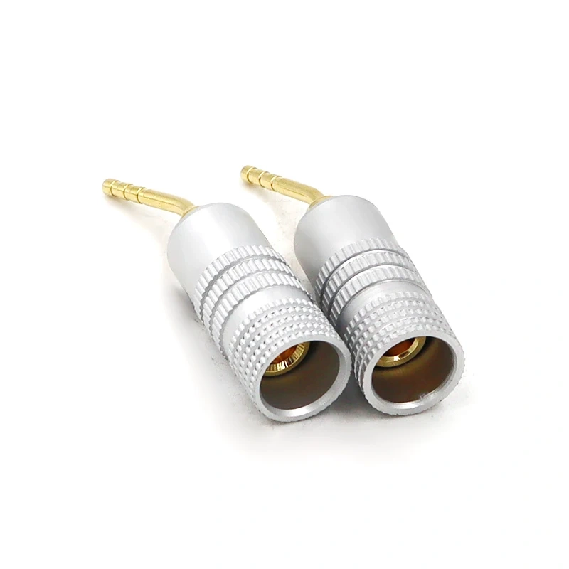 4PCS Banana Plug Multifunctional Gold Plated Speaker Cable Pin Angel Wire Screws Lock Connector For Musical HiFi Audio