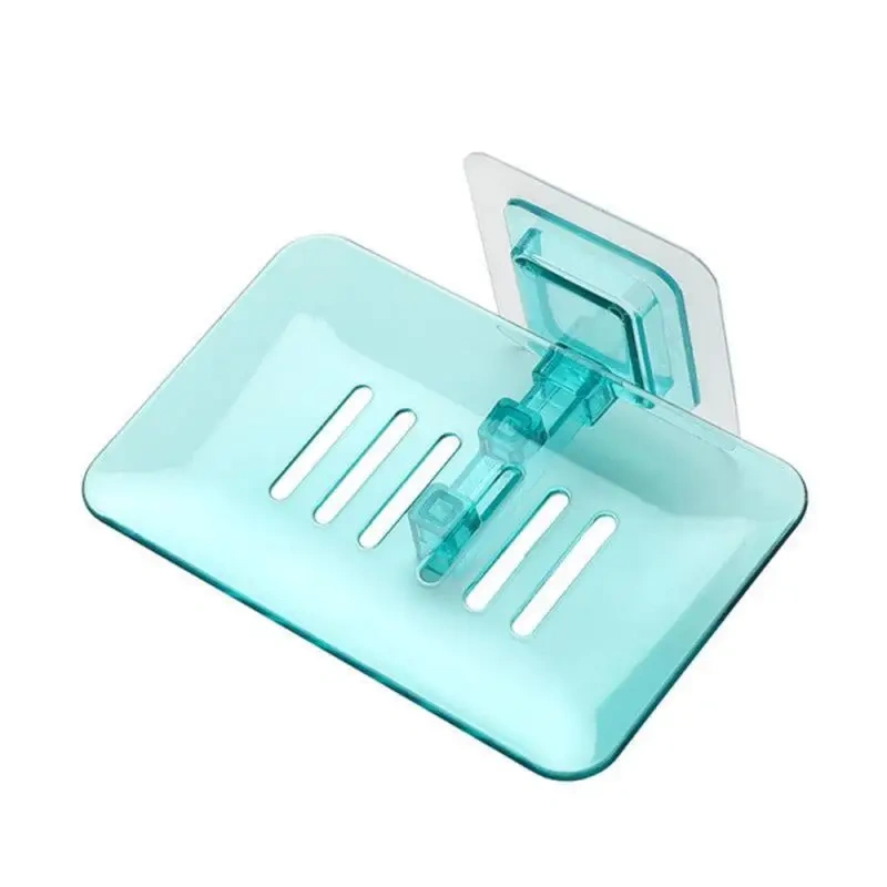 1PC Bathroom Shower Soap Box Dish Storage Plate Tray Holder Case Wall-mounted Soap Holder Housekeeping Container Organizers