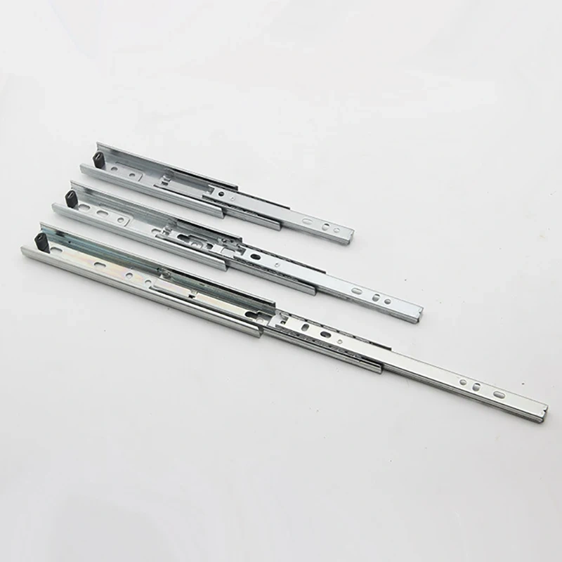 Drawer track, drawer slide, three rail drawer, guide rail, slide rail, furniture hardware fittings, slipway