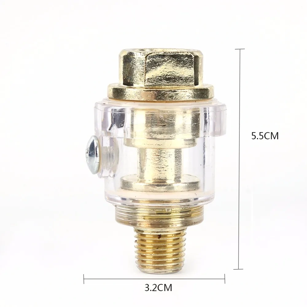 1/4 Inch NPT In-Line Oiler Lubricator for Pneumatic Tool & Air Tool Compressor Pipe Hose Oiler Accessories