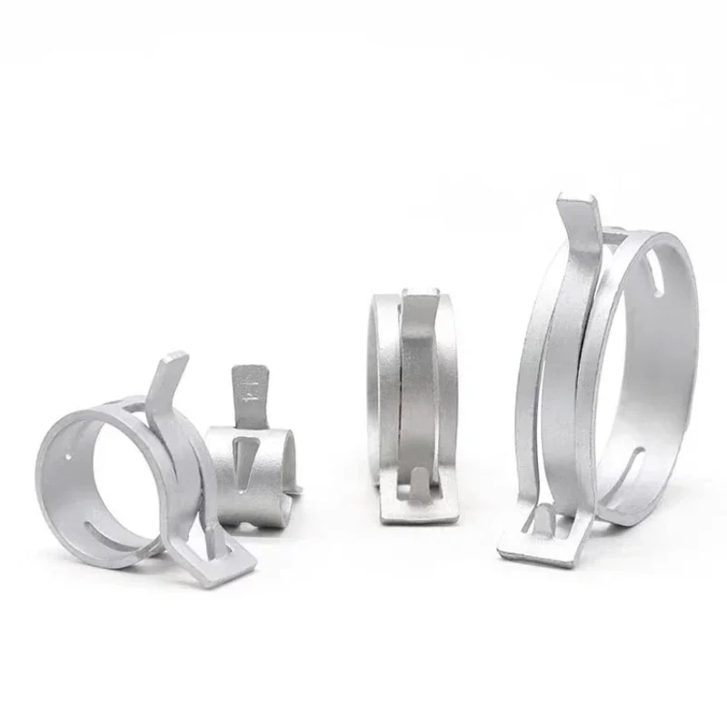 80Pcs/Set 7-18mm Spring Clip Hose Clamp Fastener Fuel Line Hose Water Pipe Air Tube Car Plumbing Tools