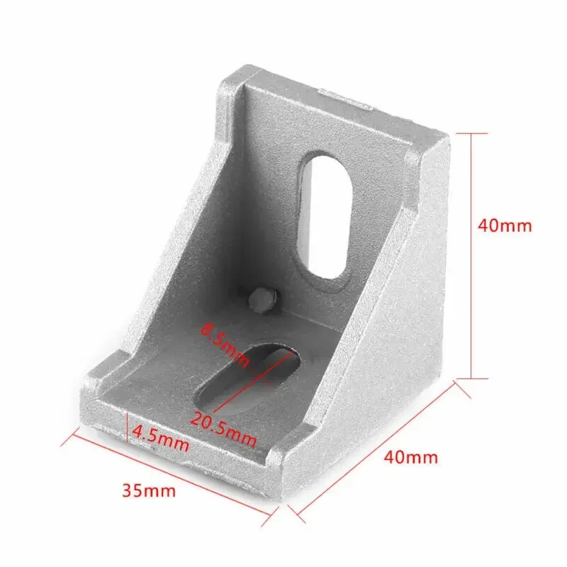 5/10pcs corner fitting corner aluminum connector bracket fastener 2020 3030 4040 2028 3060 series industrial aluminum profile
