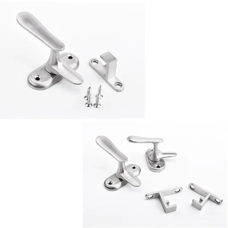Stainless Steel Doors and Windows Sash Lock Window Latch Handle Sliding Window Handle Security Hasp Hardware Fittings