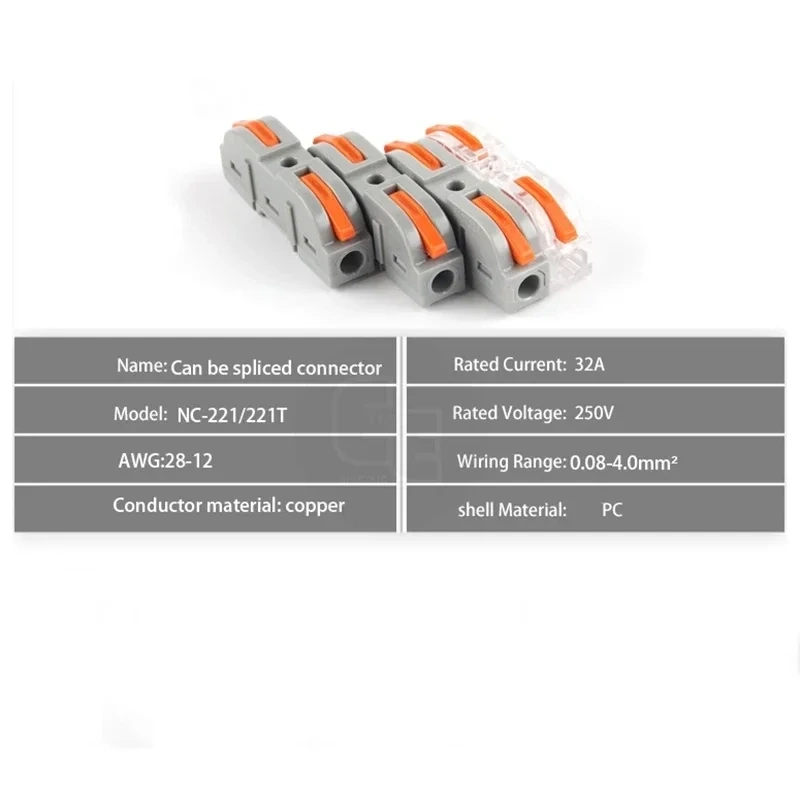 1in multiple out Quick Wiring Connector Universal Splitter wiring cable Push-in Can Combined Butt Home Terminal Block
